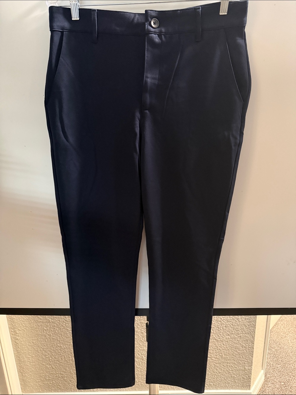 Men's slim Dress Pants in Navy